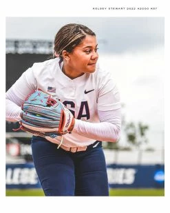 2022 Wilson A2000 Kelsey Stewart KS7 GM 12" Fastpitch Glove: WTA20RF22KS7 -Rawlings Fielding Gloves Shop 21 0486 Wilson USA Softball GM Kelsey Stewart Social 03
