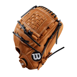 Wilson Aura A900 12" Fastpitch Softball Glove: WTA09RF2012 -Rawlings Fielding Gloves Shop A09LF2012 2 Aura FP 12 BritishTan White Alt 01