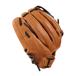 Wilson Aura A900 12" Fastpitch Softball Glove: WTA09RF2012 -Rawlings Fielding Gloves Shop A09LF2012 3 Aura FP 12 BritishTan White Alt 02