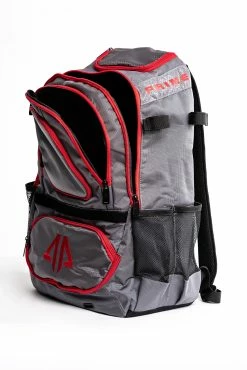 Alpha Prime Sports Prime Series II Bat Backpack - Grey/Red -Rawlings Fielding Gloves Shop PSERIESII BBP GRY RED 04
