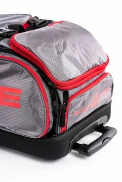 Alpha Prime Sports Prime Series II Roller Bat Bag - Grey/Red -Rawlings Fielding Gloves Shop PSERIESII RBB GRY RED 07