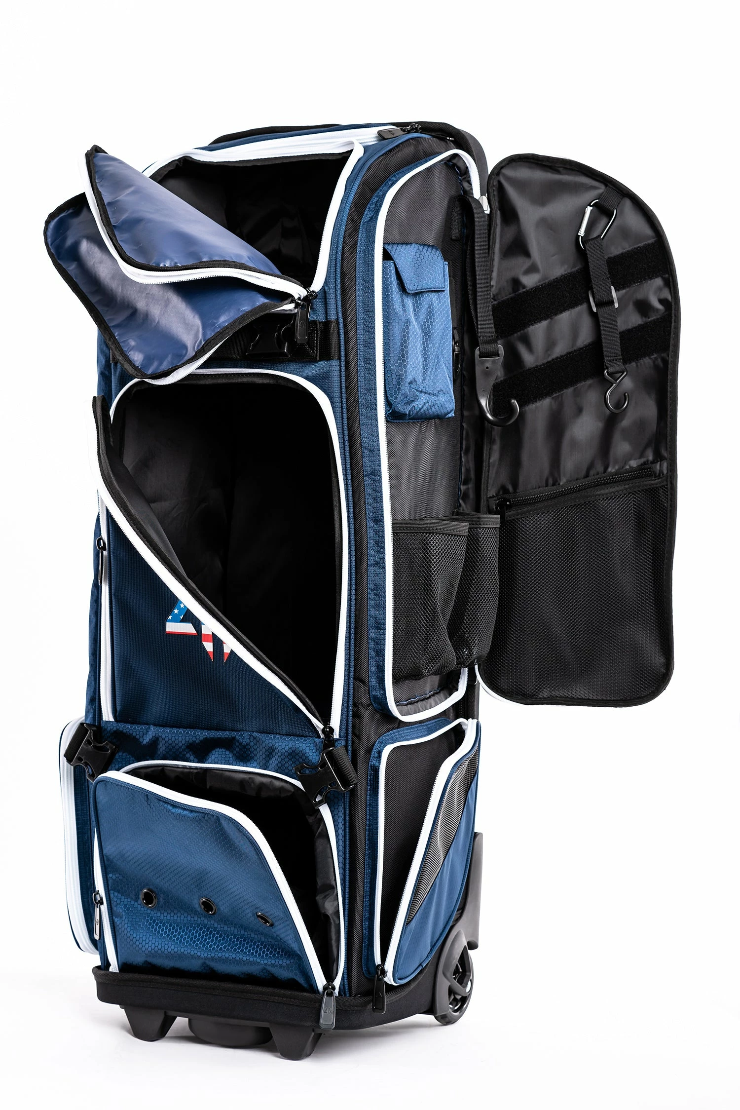 Alpha Prime Sports Prime Series II Roller Bat Bag - Navy/USA 4 Alpha Prime Sports Prime Series II Roller Bat Bag - Navy/USA - Image 4