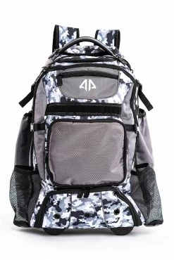 Alpha Prime Sports Prime Series II Roller Bat Backpack - White/Camo