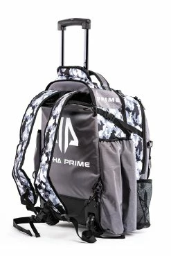 Alpha Prime Sports Prime Series II Roller Bat Backpack - White/Camo -Rawlings Fielding Gloves Shop PSERIESII RBP WHT CAM 04