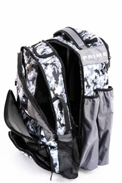 Alpha Prime Sports Prime Series II Roller Bat Backpack - White/Camo -Rawlings Fielding Gloves Shop PSERIESII RBP WHT CAM 08