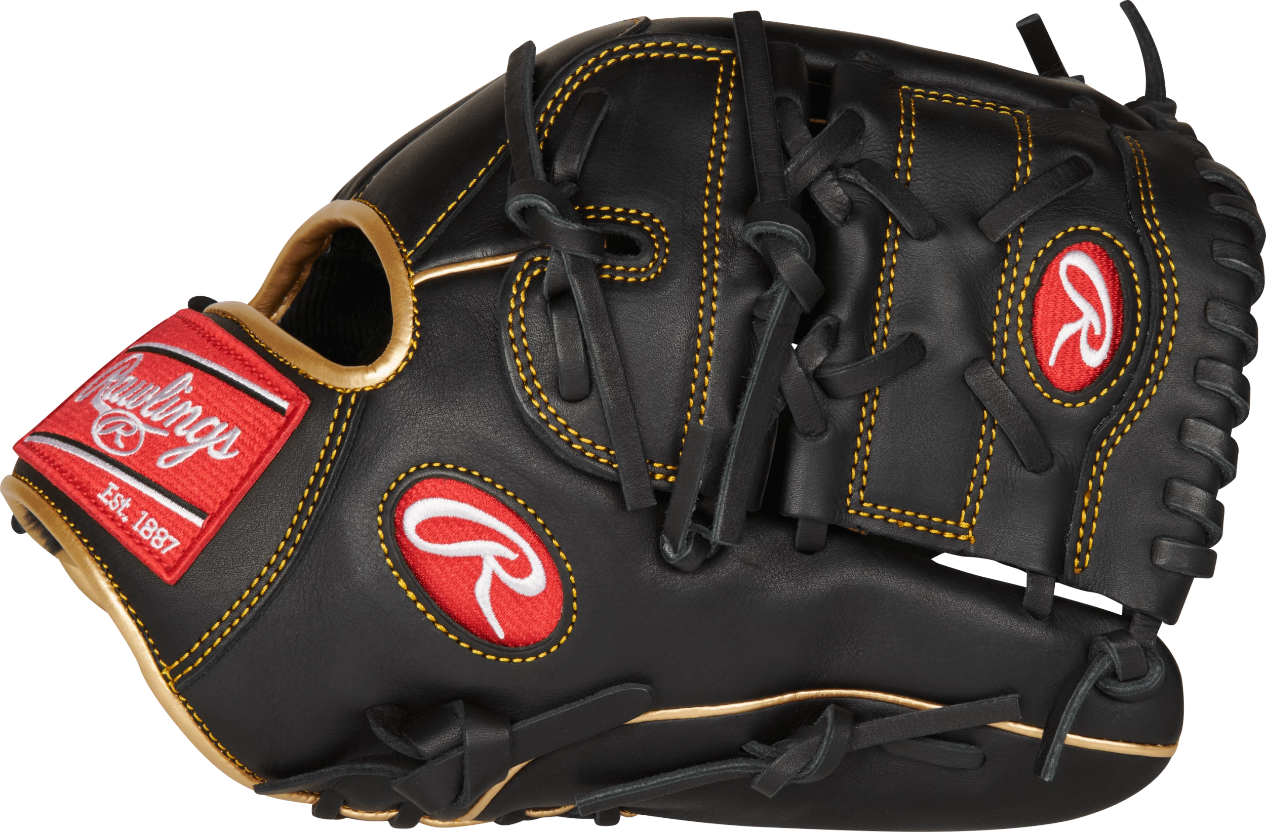 Rawlings R9 12" Infield/Pitcher's Baseball Glove: R9206-9BG 3 Rawlings R9 12" Infield/Pitcher's Baseball Glove: R9206-9BG - Image 3