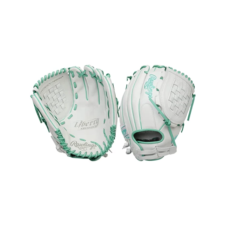 Rawlings Liberty Advanced Color Series 12" Fastpitch Glove - White/Mint 1 Rawlings Liberty Advanced Color Series 12" Fastpitch Glove - White/Mint