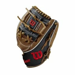 2021 Wilson A2K 1787 11.75" Infield Baseball Glove: WBW1000601175 -Rawlings Fielding Gloves Shop WBW100060 2 A2K IF 1787 1175 SaddleTan BlackSnakeSS.png.cq5dam.web .1200.1200