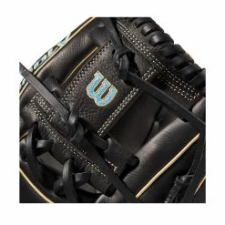 2022 Wilson A1000 DP15 11.5" Infield Baseball Glove: WTA10RB22DP15 -Rawlings Fielding Gloves Shop WBW100132 4 A1000 DP15 IF 115 Blue Black Blonde.png.cq5dam.web .1200.1200
