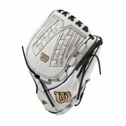 2022 Wilson A1000 V125 12.5" Outfield/Pitcher's Fastpitch Softball Glove: WTA10RF22V125 -Rawlings Fielding Gloves Shop WBW100182 2 A1000 FP V125 OF 125 White Black.png.cq5dam.web .1200.1200