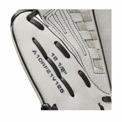 2022 Wilson A1000 V125 12.5" Outfield/Pitcher's Fastpitch Softball Glove: WTA10RF22V125 -Rawlings Fielding Gloves Shop WBW100182 6 A1000 FP V125 OF 125 White Black.png.cq5dam.web .1200.1200