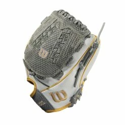 2021 Wilson A2000 V125SS 12.5" Utility Fastpitch Glove: WBW100214125 -Rawlings Fielding Gloves Shop WBW100214 2 A2000 P OF V125 125 WhiteSS Gold GreySnakeSkin.png.cq5dam.web .1200.1200
