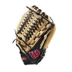 2022 Wilson A2000 D33 11.75" Pitcher's Baseball Glove: WTA20RB22D33 -Rawlings Fielding Gloves Shop WBW100393 2 A2000 Leather D33 1175 Blonde Black.png.cq5dam.web .1200.1200