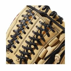 2022 Wilson A2000 D33 11.75" Pitcher's Baseball Glove: WTA20RB22D33 -Rawlings Fielding Gloves Shop WBW100393 4 A2000 Leather D33 1175 Blonde Black.png.cq5dam.web .1200.1200
