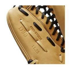 2022 Wilson A2000 D33 11.75" Pitcher's Baseball Glove: WTA20RB22D33 -Rawlings Fielding Gloves Shop WBW100393 6 A2000 Leather D33 1175 Blonde Black.png.cq5dam.web .1200.1200