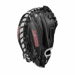 2022 Wilson A2000 M1DSS 33.5" Catcher's Mitt: WTA20RB22M1DSS -Rawlings Fielding Gloves Shop WBW100401 3 A2000 M1D C 335 Black White Red.png.cq5dam.web .1200.1200