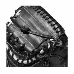 2022 Wilson A2000 M1DSS 33.5" Catcher's Mitt: WTA20RB22M1DSS -Rawlings Fielding Gloves Shop WBW100401 4 A2000 M1D C 335 Black White Red.png.cq5dam.web .1200.1200