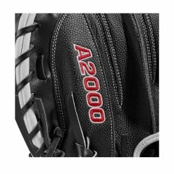 2022 Wilson A2000 M1DSS 33.5" Catcher's Mitt: WTA20RB22M1DSS -Rawlings Fielding Gloves Shop WBW100401 5 A2000 M1D C 335 Black White Red.png.cq5dam.web .1200.1200