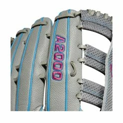 Wilson A2000 SCSP13SS 13" Slowpitch Softball Fielding Glove: WBW10040213 14 Wilson A2000 SCSP13SS 13" Slowpitch Softball Fielding Glove: WBW10040213 -Rawlings Fielding Gloves Shop WBW100402 5 A2000 SP13 SC 13 GreyDimpled GreySS BlackSS.png.cq5dam.web .1200.1200