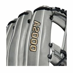 2022 Wilson A2000 H75 11.75" Infield Fastpitch Softball Glove: WTA20RF22H75 -Rawlings Fielding Gloves Shop WBW100437 5 A2000 FP IF H75 1175 Grey White.png.cq5dam.web .1200.1200