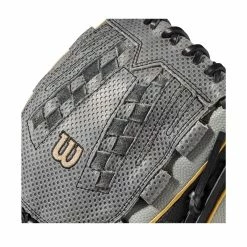 2022 Wilson A2000 SC V125SS 12.5" Outfield Fastpitch Softball Glove: WTA20RF22SCV125 -Rawlings Fielding Gloves Shop WBW100442 4 A2000 FP SC V125 125 Grey Black Gold.png.cq5dam.web .1200.1200