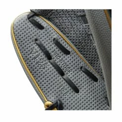 2022 Wilson A2000 SC V125SS 12.5" Outfield Fastpitch Softball Glove: WTA20RF22SCV125 -Rawlings Fielding Gloves Shop WBW100442 6 A2000 FP SC V125 125 Grey Black Gold.png.cq5dam.web .1200.1200
