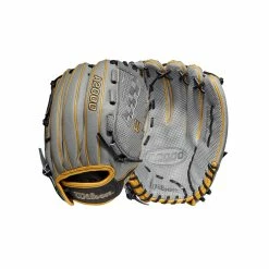 2022 Wilson A2000 SC V125SS 12.5" Outfield Fastpitch Softball Glove: WTA20RF22SCV125 -Rawlings Fielding Gloves Shop WBW100442 8 A2000 FP SC V125 125 Grey Black Gold.png.cq5dam.web .1200.1200