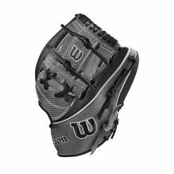 2023 Wilson A2K SC1787SS 11.75" Infield Baseball Glove: WBW1008921175 -Rawlings Fielding Gloves Shop WBW100892 2 A2K IF 1787SC 1175 BlackSS GreyDimple Grey.png.cq5dam.web .1200.1200