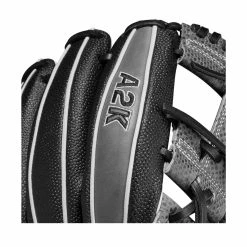 2023 Wilson A2K SC1787SS 11.75" Infield Baseball Glove: WBW1008921175 -Rawlings Fielding Gloves Shop WBW100892 5 A2K IF 1787SC 1175 BlackSS GreyDimple Grey.png.cq5dam.web .1200.1200