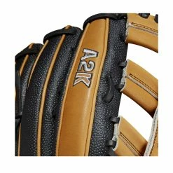 2023 Wilson A2K 1810SS 12.75" Outfield Baseball Glove: WBW1008951275 -Rawlings Fielding Gloves Shop WBW100895 5 A2K 1810SS 1275 VintageTan BlackSS.png.cq5dam.web .1200.1200