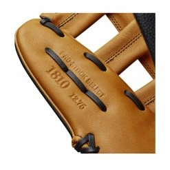 2023 Wilson A2K 1810SS 12.75" Outfield Baseball Glove: WBW1008951275 -Rawlings Fielding Gloves Shop WBW100895 6 A2K 1810SS 1275 VintageTan BlackSS.png.cq5dam.web .1200.1200