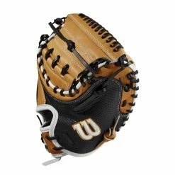 2023 Wilson A2K M1DSS 33.5" Baseball Catcher's Mitt: WBW100897335 -Rawlings Fielding Gloves Shop WBW100897 2 A2K C M1DSC 335 VintageTan BlackSnakeSS.png.cq5dam.web .1200.1200