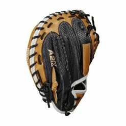 2023 Wilson A2K M1DSS 33.5" Baseball Catcher's Mitt: WBW100897335 -Rawlings Fielding Gloves Shop WBW100897 3 A2K C M1DSC 335 VintageTan BlackSnakeSS.png.cq5dam.web .1200.1200