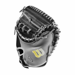 2023 Wilson A2000 M2 33.5" Baseball Catcher's Mitt: WBW100977335 10 2023 Wilson A2000 M2 33.5" Baseball Catcher's Mitt: WBW100977335 -Rawlings Fielding Gloves Shop WBW100977 2 A2000 C M2SS 335 Grey Black.png.cq5dam.web .1200.1200