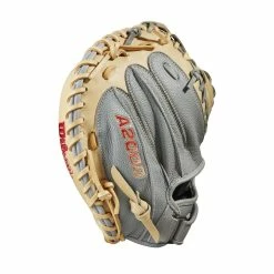 2023 Wilson A2000 PF33 Super Skin 33" Baseball Catcher's Mitt: WBW10098433 -Rawlings Fielding Gloves Shop WBW100984 3 2023 A2000 C PF33SS 33 GreySS Blonde.png.cq5dam.web .1200.1200