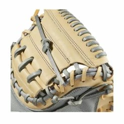 2023 Wilson A2000 PF33 Super Skin 33" Baseball Catcher's Mitt: WBW10098433 -Rawlings Fielding Gloves Shop WBW100984 4 2023 A2000 C PF33SS 33 GreySS Blonde.png.cq5dam.web .1200.1200
