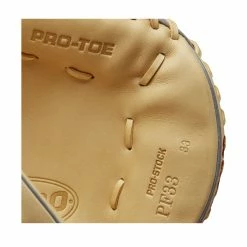 2023 Wilson A2000 PF33 Super Skin 33" Baseball Catcher's Mitt: WBW10098433 -Rawlings Fielding Gloves Shop WBW100984 6 2023 A2000 C PF33SS 33 GreySS Blonde.png.cq5dam.web .1200.1200