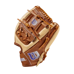 2023 Wilson A2000 SB22 11.75" Infield Fastpitch Glove: WBW1010161175 -Rawlings Fielding Gloves Shop WBW101016 2 A2000 FP Sis Bates GM FP1975 1175 Blonde SaddleTan Purple
