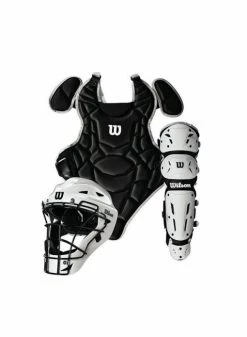 Wilson EZ Gear Kit S/M Black W/White Shinguards And White Helmet